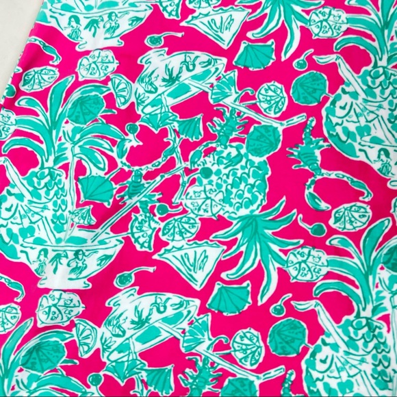 Lilly Pulitzer scorpion bowl tropical tiki bar pineapple dress. L - Picture 3 of 9